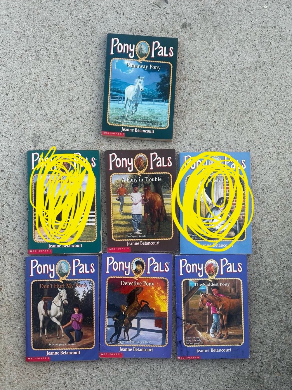 Vintage 90’s Scholastic “Pony Pals” Books (set of 5)